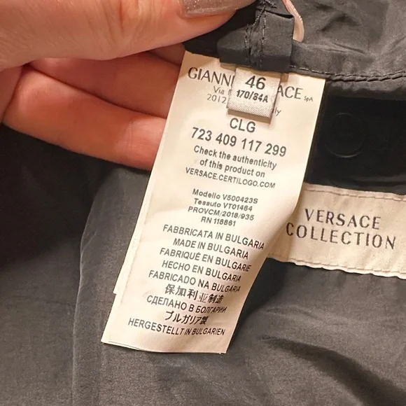 Versace Collection Men's Print Baroque Bomber Jacket
